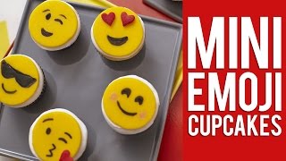 How to Make Mini Emoji Cupcakes [upl. by Wiburg782]