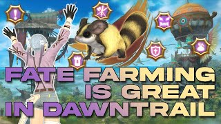 Fate Farming in Dawntrail is Fun Great Exp and Profitable  FFXIV [upl. by Nyledaj878]