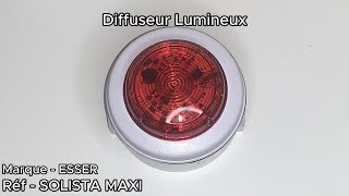 Diffuseur Lumineux ESSER SOLISTA MAXI [upl. by Ainat]