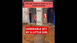 ADMIRABLE ACT BY A LITTLE GIRL kingsguard uk london respect [upl. by Carolan]