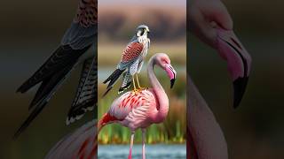 Peregrine Falcon VS Flamingo [upl. by Takashi]