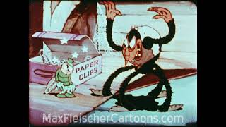 Color Classics  The Cobweb Hotel  1936  16mm  2K  Max Fleischer Studios Cartoon [upl. by Akanke]