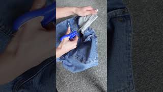 how to quickly and easily adjust the waistband of your jeans [upl. by Saunderson842]