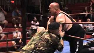 ACW WRESTLING Sgt Jim Nelson vs Sgt Robbie Lynn for the TV Title [upl. by Noirod99]