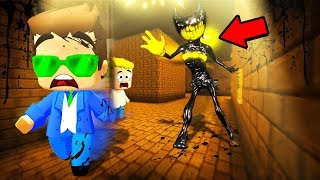 😱¡ENCONTRAMOS LA BASE SECRETA DE BENDY EN MINI WORLD  ALMENDRUQUI [upl. by Florida]