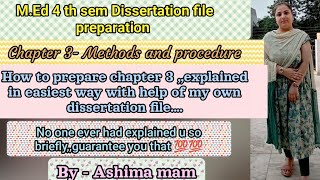 Chapter 3 Methods and procedure Thesis preparationexplained each point briefly part 1 [upl. by Shwalb]