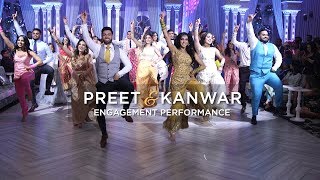 Preet amp Kanwar  Epic Engagement Performance [upl. by Amalberga]