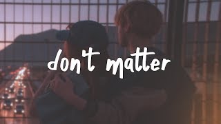 lauv  dont matter lyric video [upl. by Raybin]