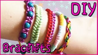 DIY  5 MAKKELIJKE EN SNELLE VRIENDSCHAPS ARMBANDEN  CRAFTMAMA [upl. by Atiragram]