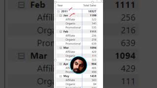 Pivot Table Classic Layout in Power BI [upl. by Con860]