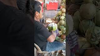 Amazing Coconut Peeling Speed shortsfeed satisfying coconutcutting subscribe [upl. by Luy]