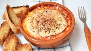 Queso Provolone con Tomate al Horno  Recetas de aperitivo fáciles [upl. by Pegeen]