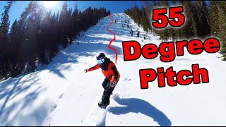 Snowboarding the STEEPEST Ski Run in North America  Season 6 Day 108 [upl. by Behn]