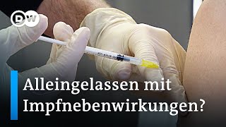 CoronaImpfung Geschädigte berichten von mangelnder Unterstützung  DW Nachtichten [upl. by Bui332]