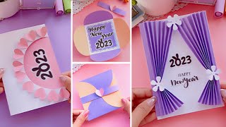 How to make New Year Card  Happy New Year papercraft [upl. by Tsirc]