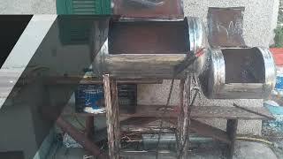 Bbq affumicatore autocostruito con bombola gpl [upl. by Dyal]