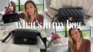 WHATS IN MY BAG I CHANEL MINI FLAP BAG I [upl. by Dao]