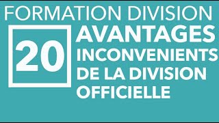 FORMATION DIVISION M20  Avantages et inconvénients de la division officielle [upl. by Meid]