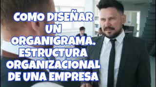 🔴COMO DISEÑAR UN ORGANIGRAMA ESTRUCTURA ORGANIZACIONAL DE UNA EMPRESA [upl. by Nomelihp]