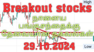 Top 4 intraday stocks for tomorrow  நாளைய டிரேடிங்கு தேவையான பங்குகள்  best intraday stocks [upl. by Sibylla]