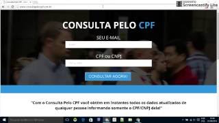 Consultar Telefone pelo CPF [upl. by Falo]