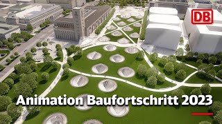 Stuttgart 21 Animation Baufortschritt 2023 [upl. by Lenni]