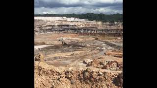 Bauxite mining in Linden Guyana [upl. by Miche]