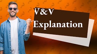 What is the difference between verification and validation [upl. by Eiramannod]