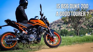 KTM BS6 Duke 200 Touring Review [upl. by Ijan]