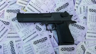 Winning Powerball Lottery Ticket Destroyed By 50 Cal [upl. by Vladamir513]