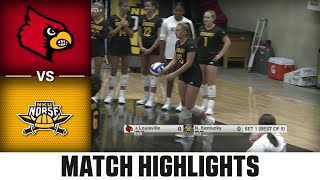 Louisville vs Northern Kentucky Match Highlights  2024 ACC Volleyball [upl. by Neitsirk]