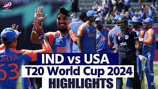 USA vs IND T20 World Cup 2024 Highlights United States vs India T20 World Cup Full Highlights [upl. by Byers647]