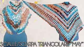 StolaSciarpa Triangolare quotMayquot  Il Tocco PERFETTO per un Look Casual  FACILE [upl. by Prunella]