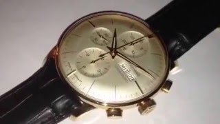 LIMITED EDITION 151 Pieces Junghans Meister Chronoscope Rosègold 18kt Juwelier Belting [upl. by Ase870]