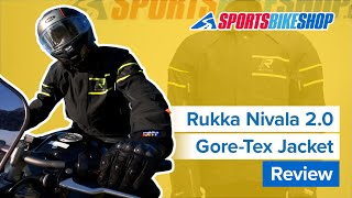 Rukka Nivala 20 GoreTex motorcycle jacket review  Sportsbikeshop [upl. by Shoshana404]