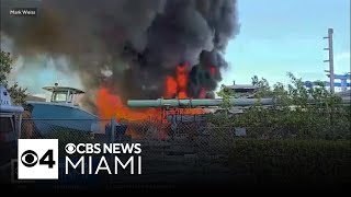 Witnesses share video of deadly Dania Beach boat explosion that killed 1 injured 4 [upl. by Elazaro625]