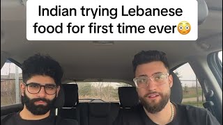 Indian trying Lebanese food for first time ever [upl. by Michael660]