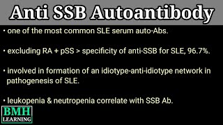 Anti SSB Autoantibody  AntiLa Antibodies [upl. by Magner184]