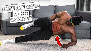 INTERMEDIATE AB WORKOUT  Level 2 ABS  Fat Burning At Home Workout [upl. by Beatrice504]