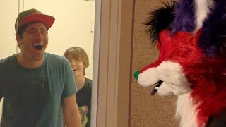 Surprising My LongDistance Friends At Their House In Fursuit [upl. by Comstock]