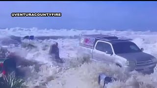 High surf causes flooding in Ventura [upl. by Witcher66]