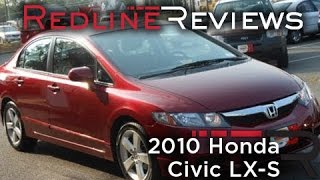 2010 Honda Civic LXS Review Walkaround Start Up Test Drive [upl. by Rondon]