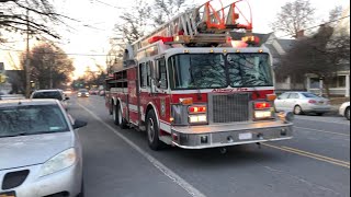 Albany Fire Engine 11 and Reserve Ladder 6 Responding [upl. by Boothe]