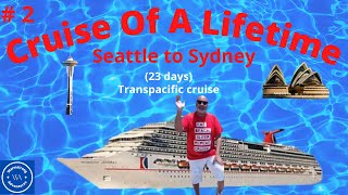 carnival splendor 23 day transpacific cruise Seattle to Sydney part 2 sea day [upl. by Aihsotal]