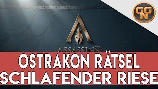 Assassins Creed Odyssey Guide  Schlafender Riese Ostrakon Rätsel Gelöst [upl. by Ayoted49]