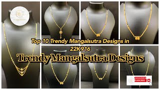 Top 10 Trendy Mangalsutra Design  Mangalsutra Design new [upl. by Nelav204]