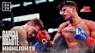 THE RETURN  Ryan Garcia vs Oscar Duarte Fight Highlights [upl. by Imaon]