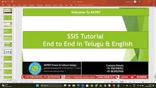 0 Demo Class On SSIS In Telugu [upl. by Enrobialc]