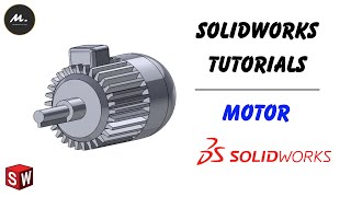 Design a Motor in Solidworks  Solidworks Tutorial 2024  Mechanical dot com [upl. by Assedo405]