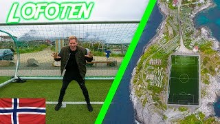 BEST Soccer Football Field in the WORLD  Henningsvær Norway [upl. by Moffit]